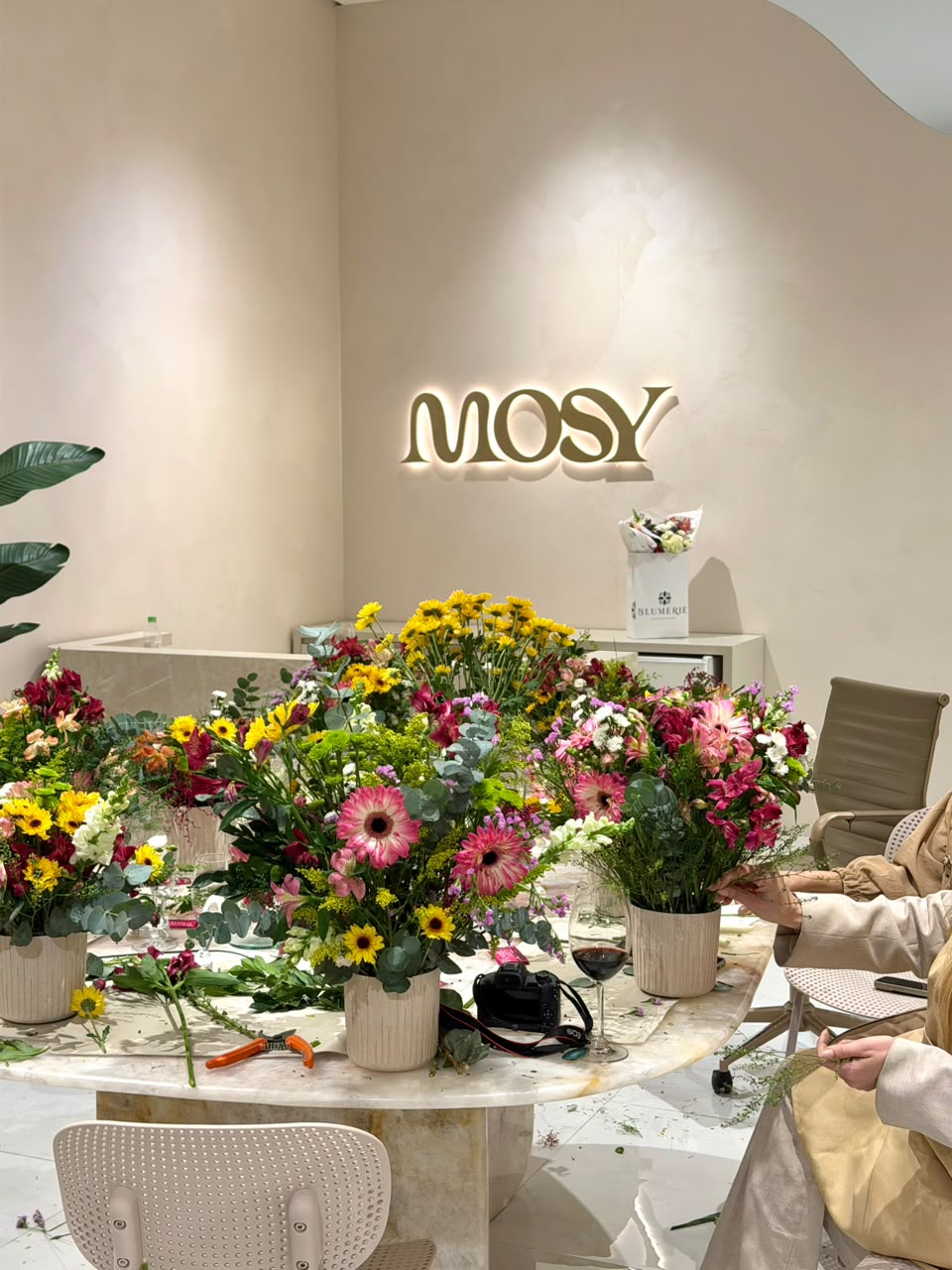 Encontro floral no ateliê Mosy