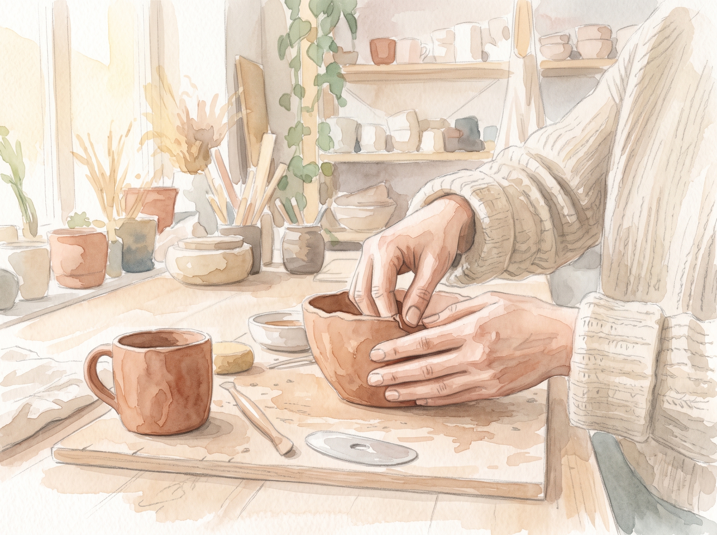 Workshop de Cerâmica: Pinch Pot (Bowl + Caneca)